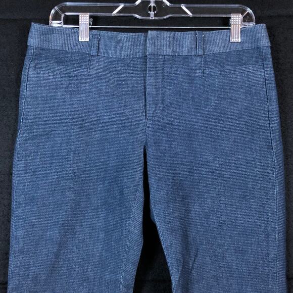Banana Republic Womens Pants Blue Mid Rise Sloan Fit Cropped Ankle Stretch 8 - Picture 2 of 12